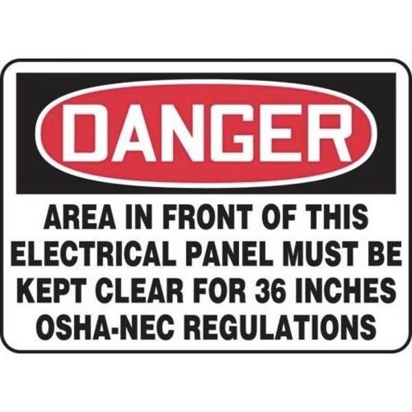 Accuform OSHA NOTICE SAFETY SIGN AUTHORIZED MADM842XT MADM842XT - main